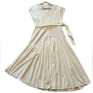 Zara Asymmetrical Drop waist Dress V-Neck size M